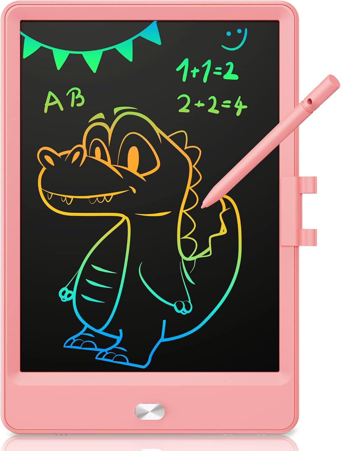 LCD Writing Tablet, 8.5 Inch Toddler Doodle Board Drawing Tablet, Erasable Reusable Electronic Drawing Pads, Educational and Learning Toy for 3-8 Years Old Boy and Girls (Pink)