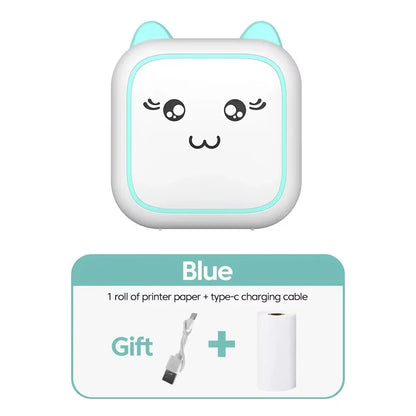 Mini Printer Thermal Adhesive Labels Printer Sticker Bluetooth Mini Pocket Label Notes Printer for Home and Office Android IOS .